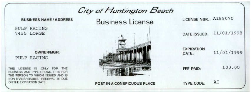Pulp Racing business license.jpg (73440 bytes)