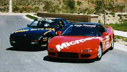 Doug's NSX and Wayne's 944 with decals